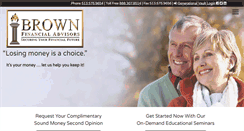 Desktop Screenshot of brownfinancialadvisors.com