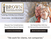 Tablet Screenshot of brownfinancialadvisors.com